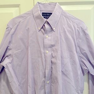 Lauren Ralph Lauren Button Down Dress Shirt Purple 16.5 34/35